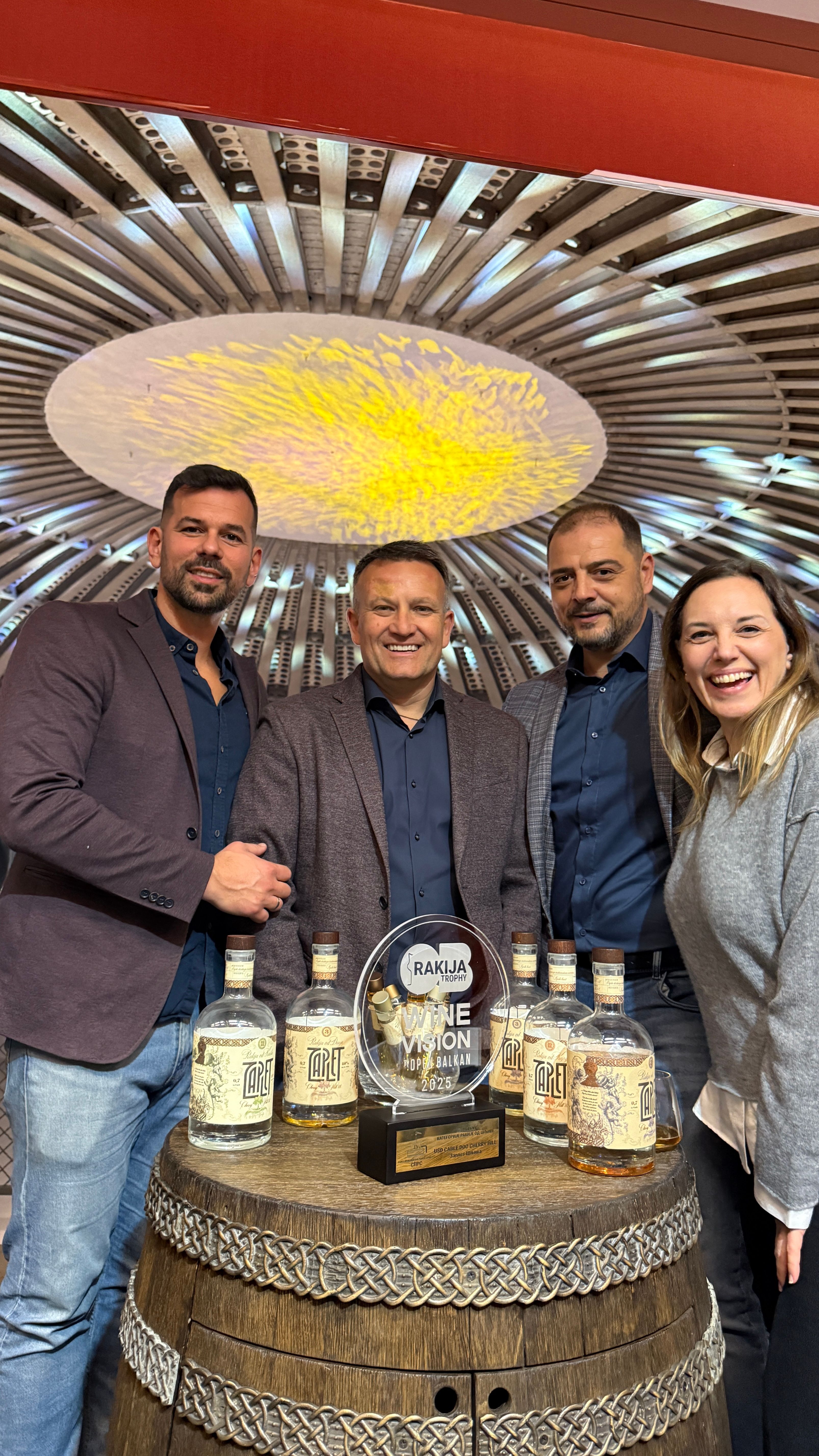 Zaplet Plum Rakia, winner of the Plum Rakia Trophy at Wine Vision by Open Balkan