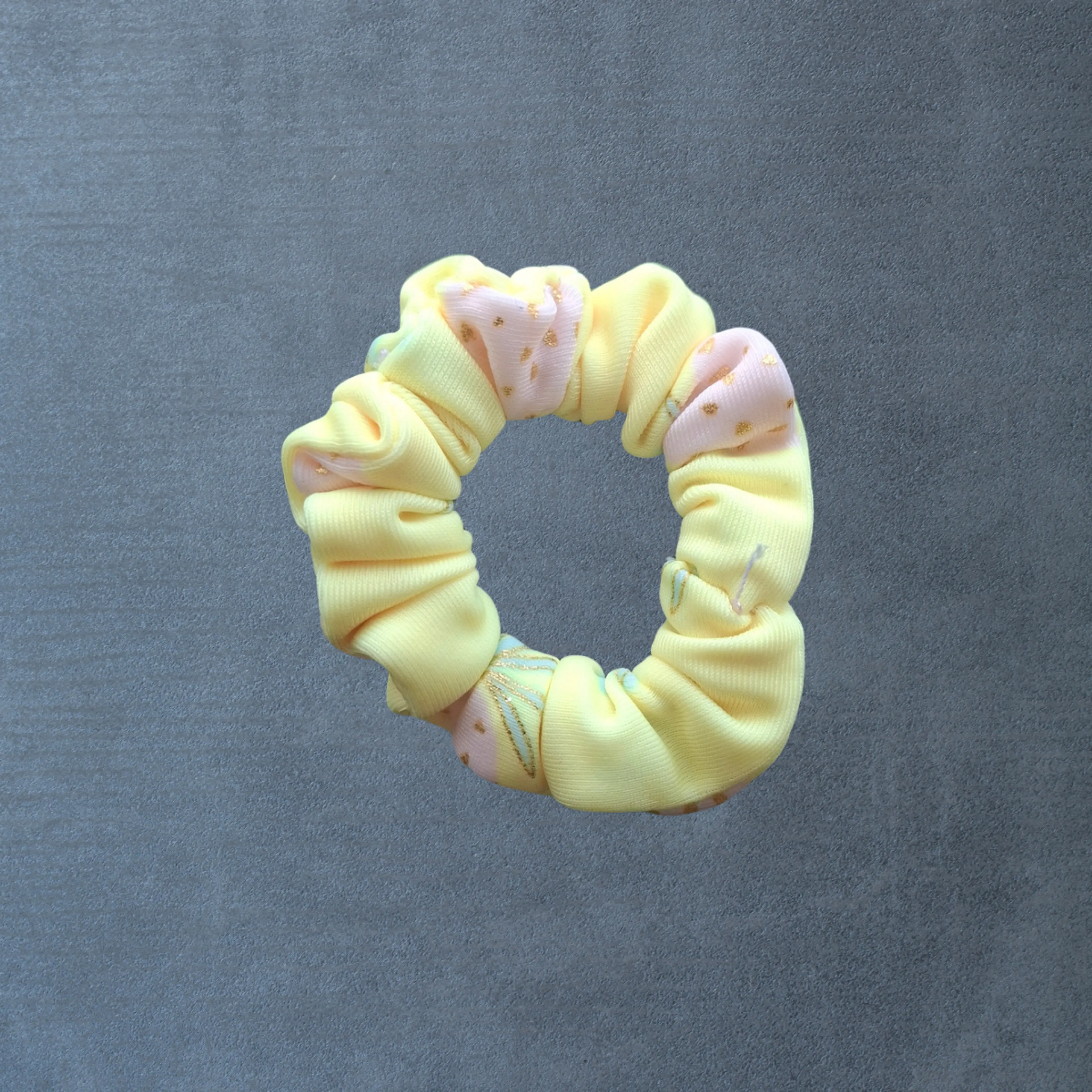 Pink Pinapple Thin Scrunchie