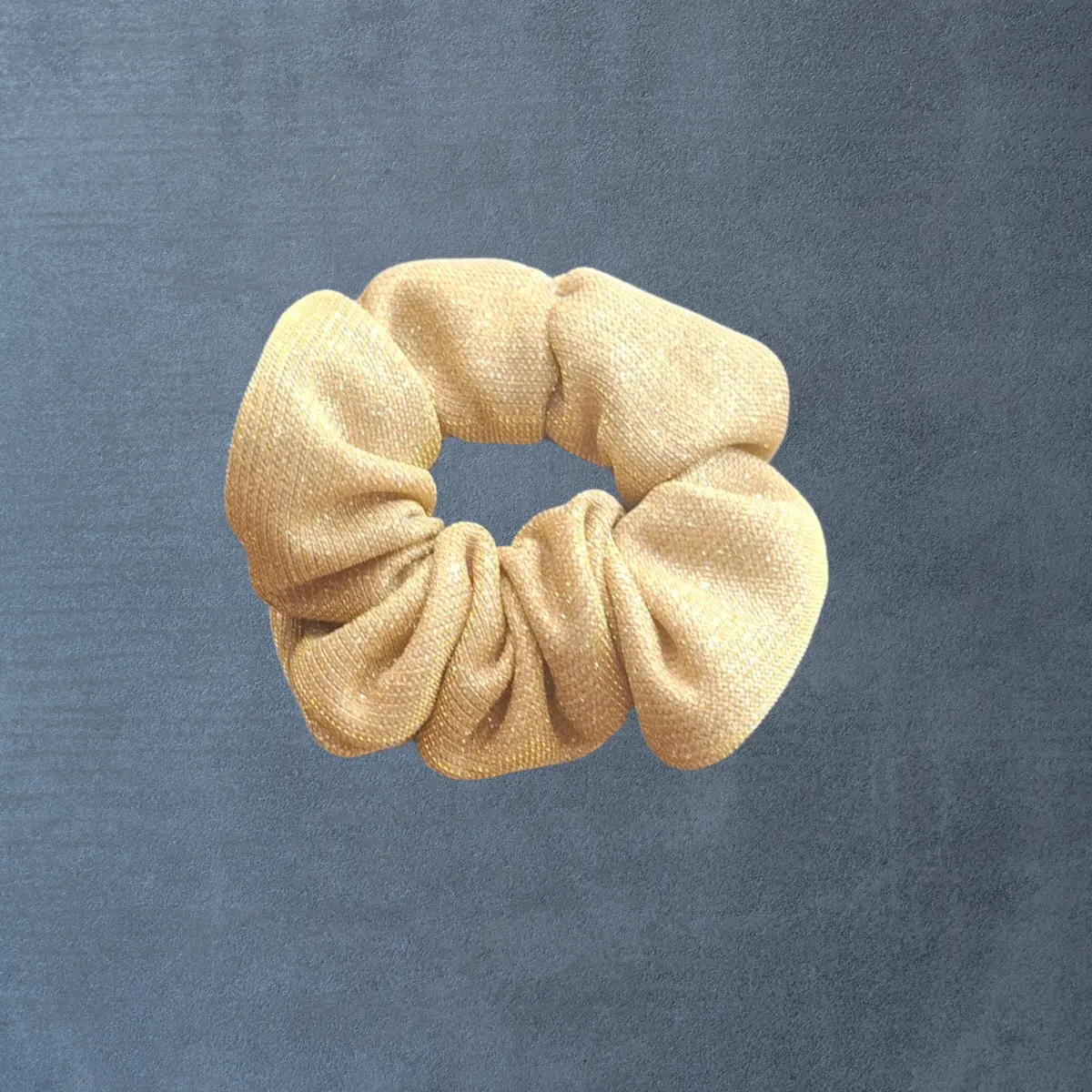 Gold Glitter Thick Scrunchie