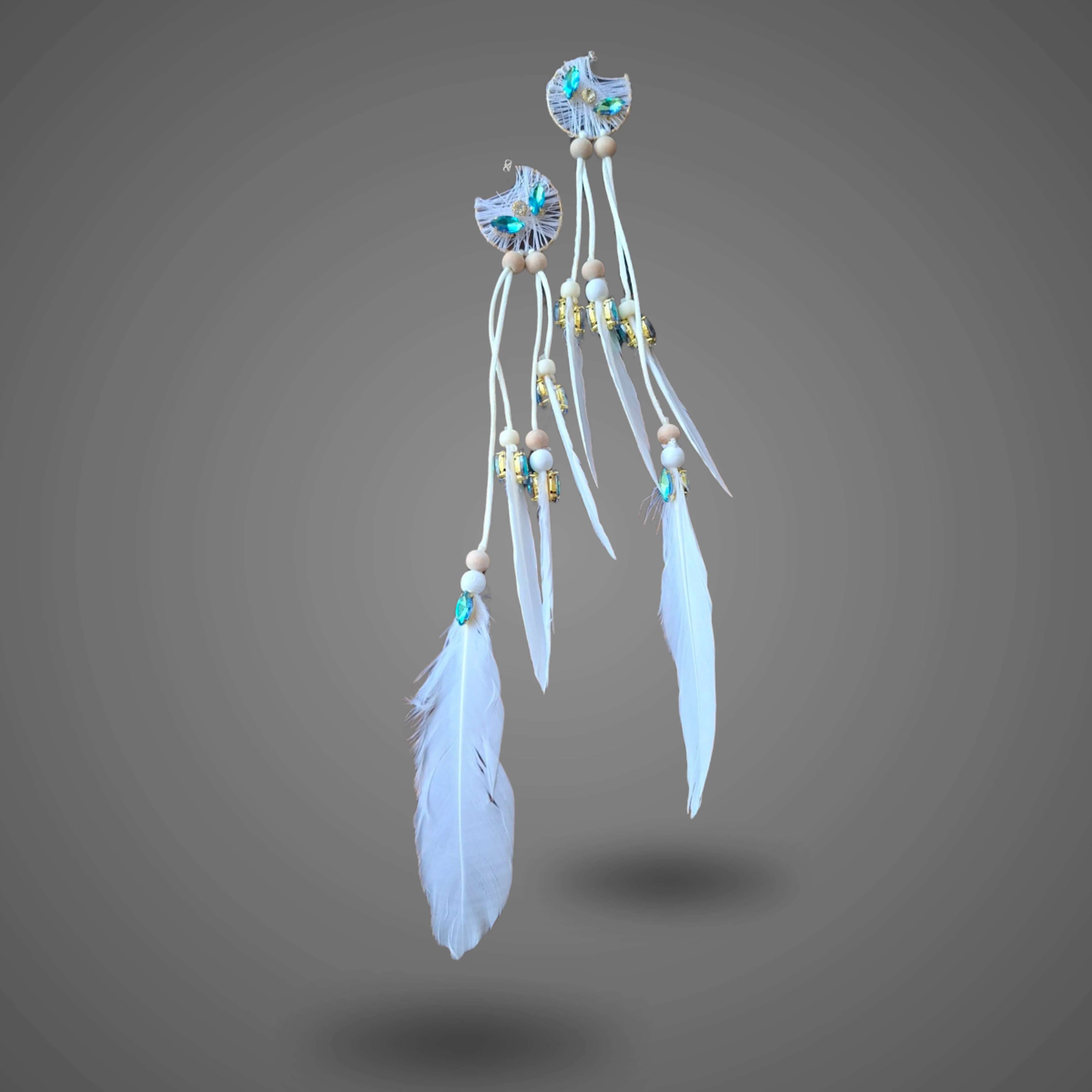 Concha Feathers - handmade Earrings