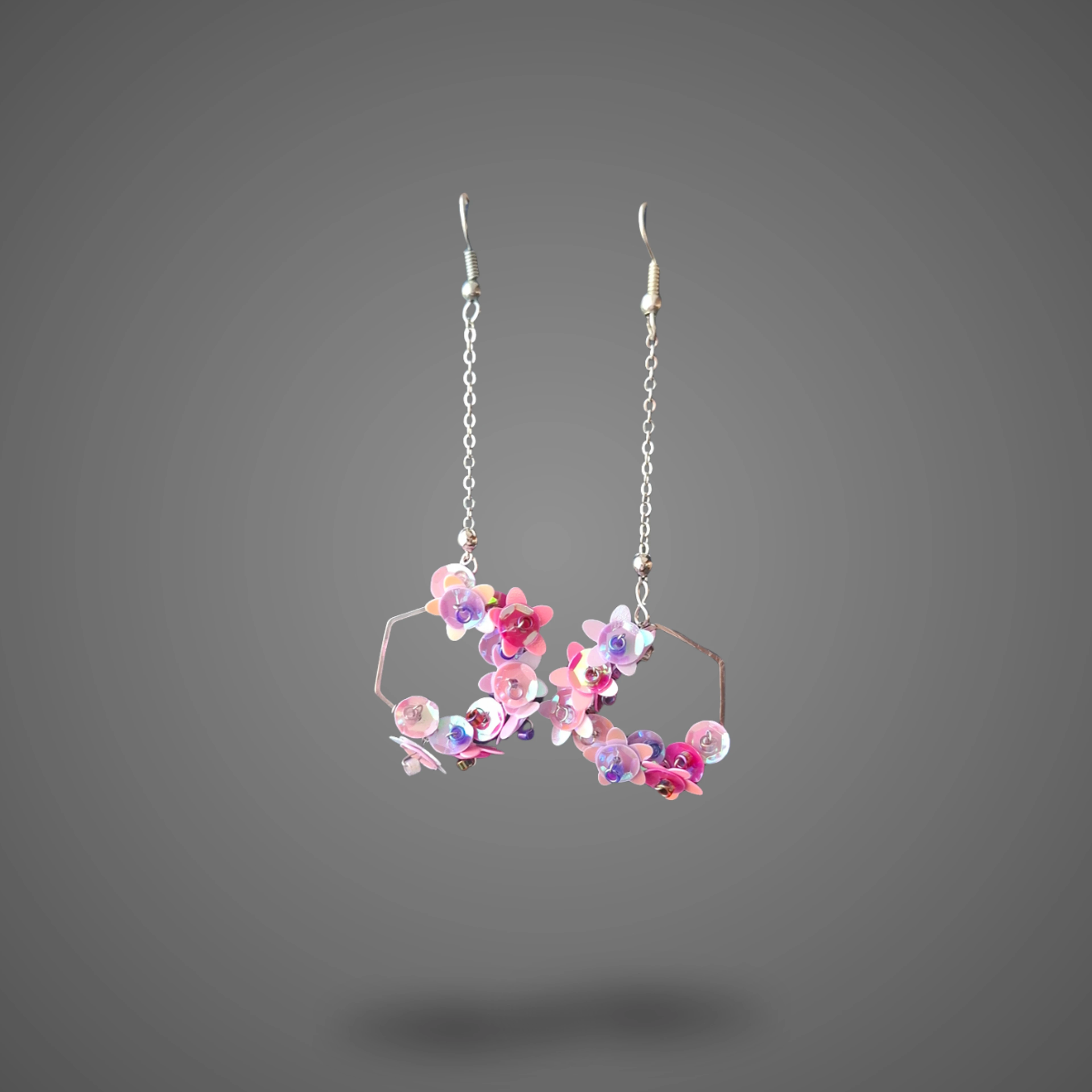 Flower Hex - handmade Earrings