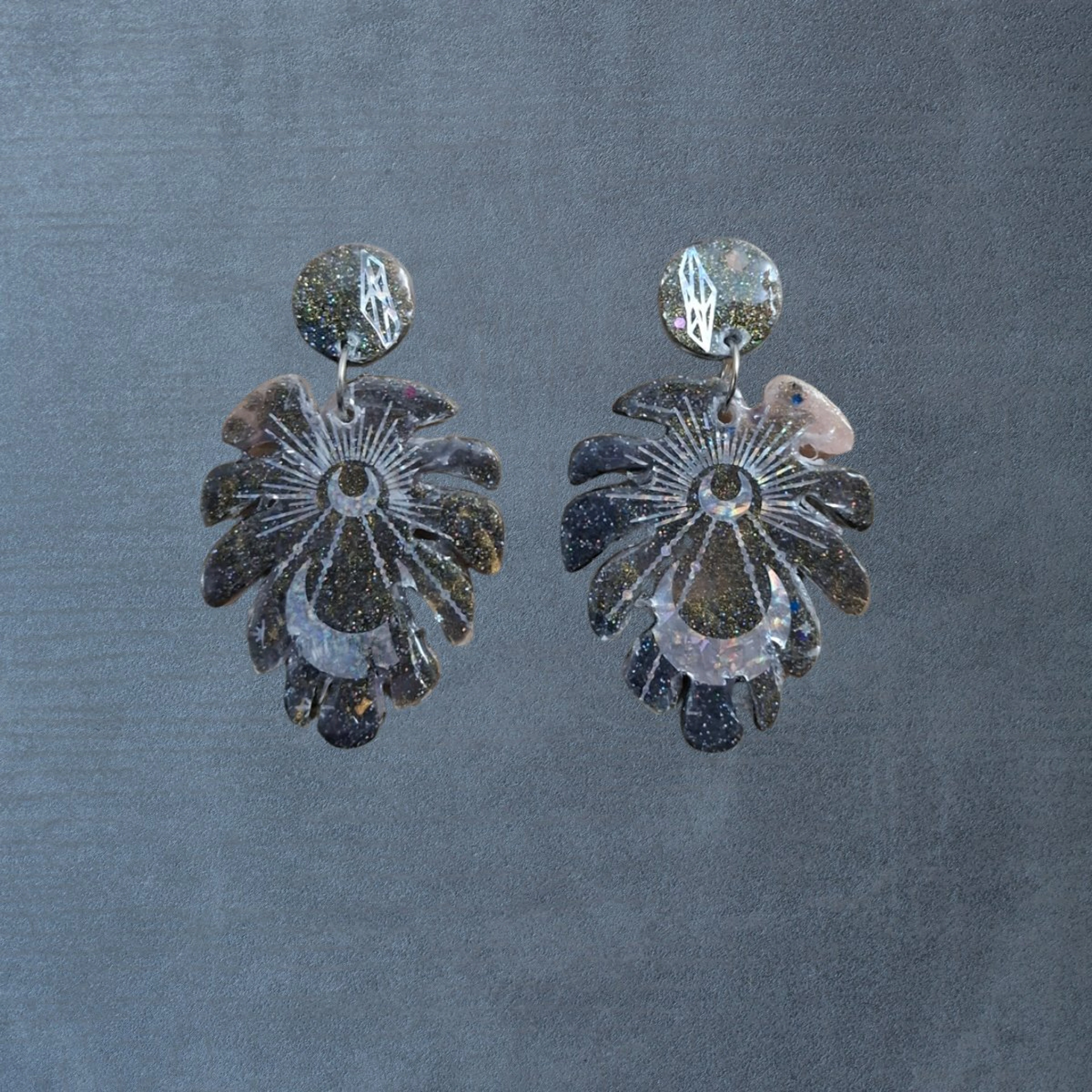Dark night - handmade Earrings