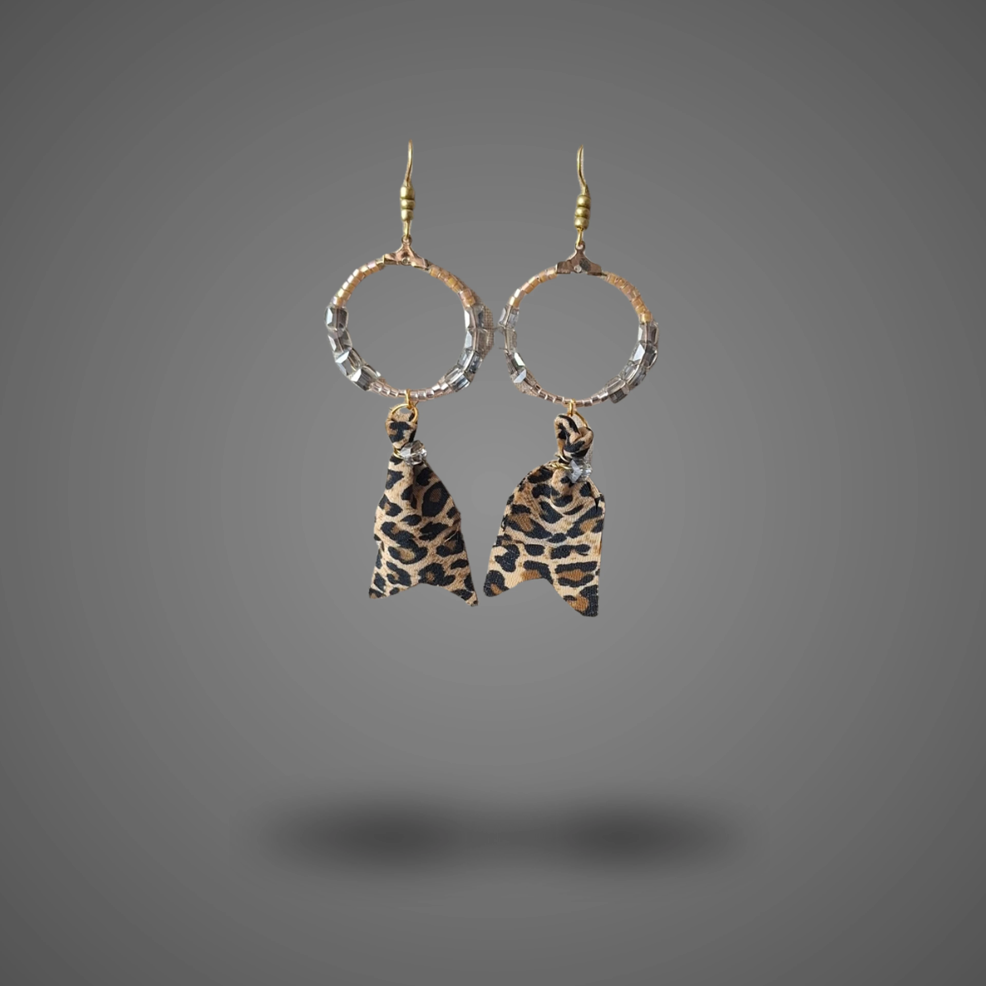 Leopard Hoop - handmade Earrings