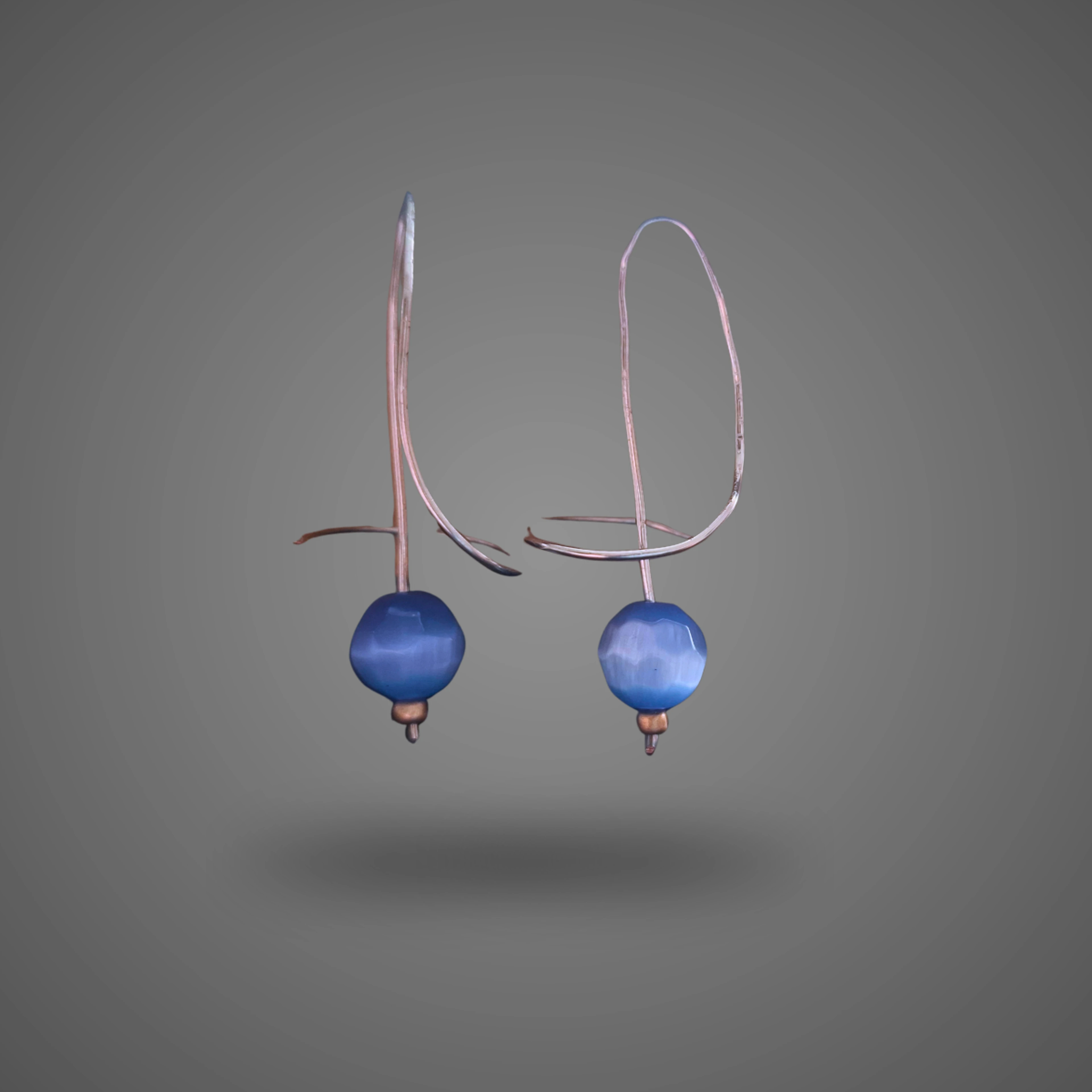 Blue Swirl - handmade Earrings