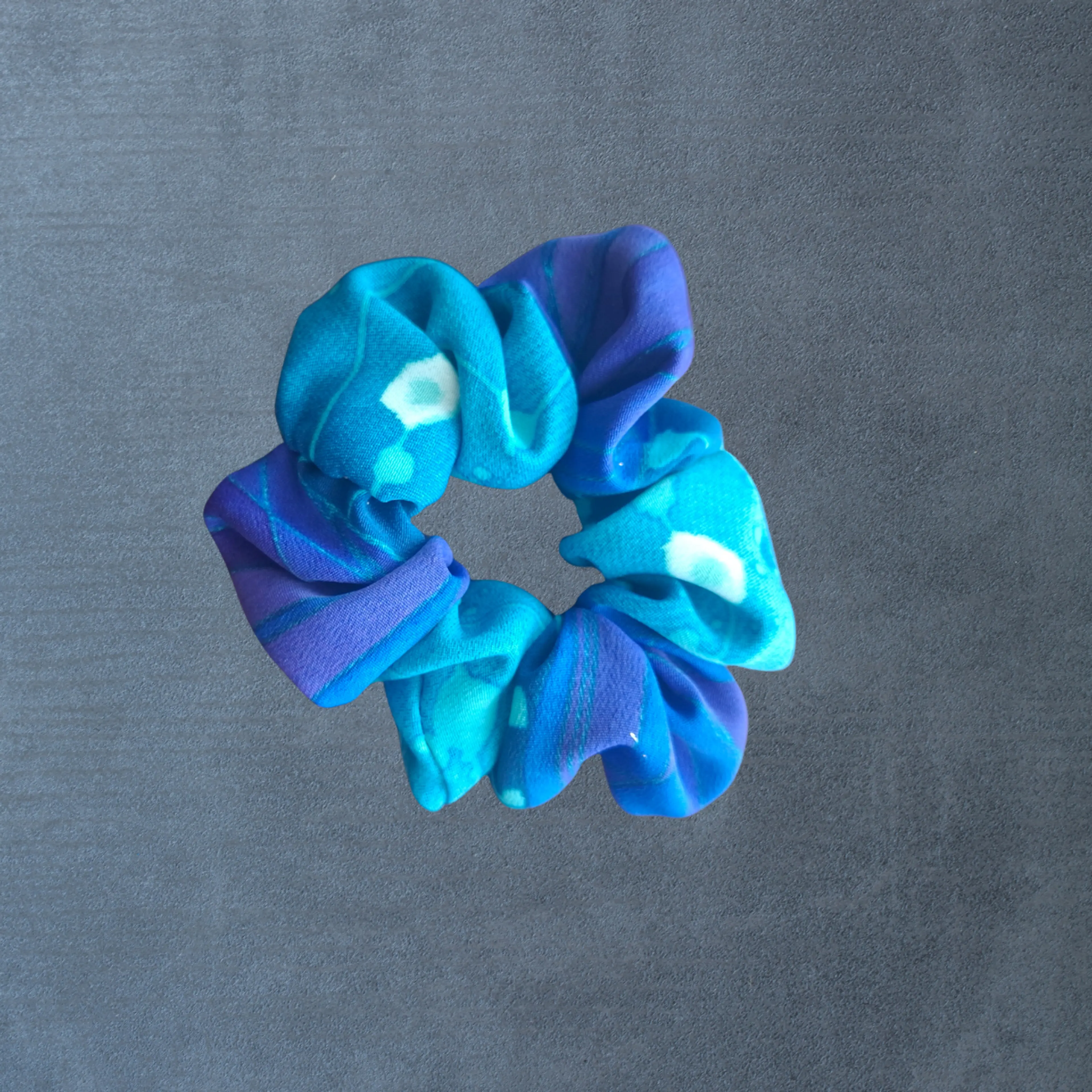 Ocean Chiffon Thick Scrunchie
