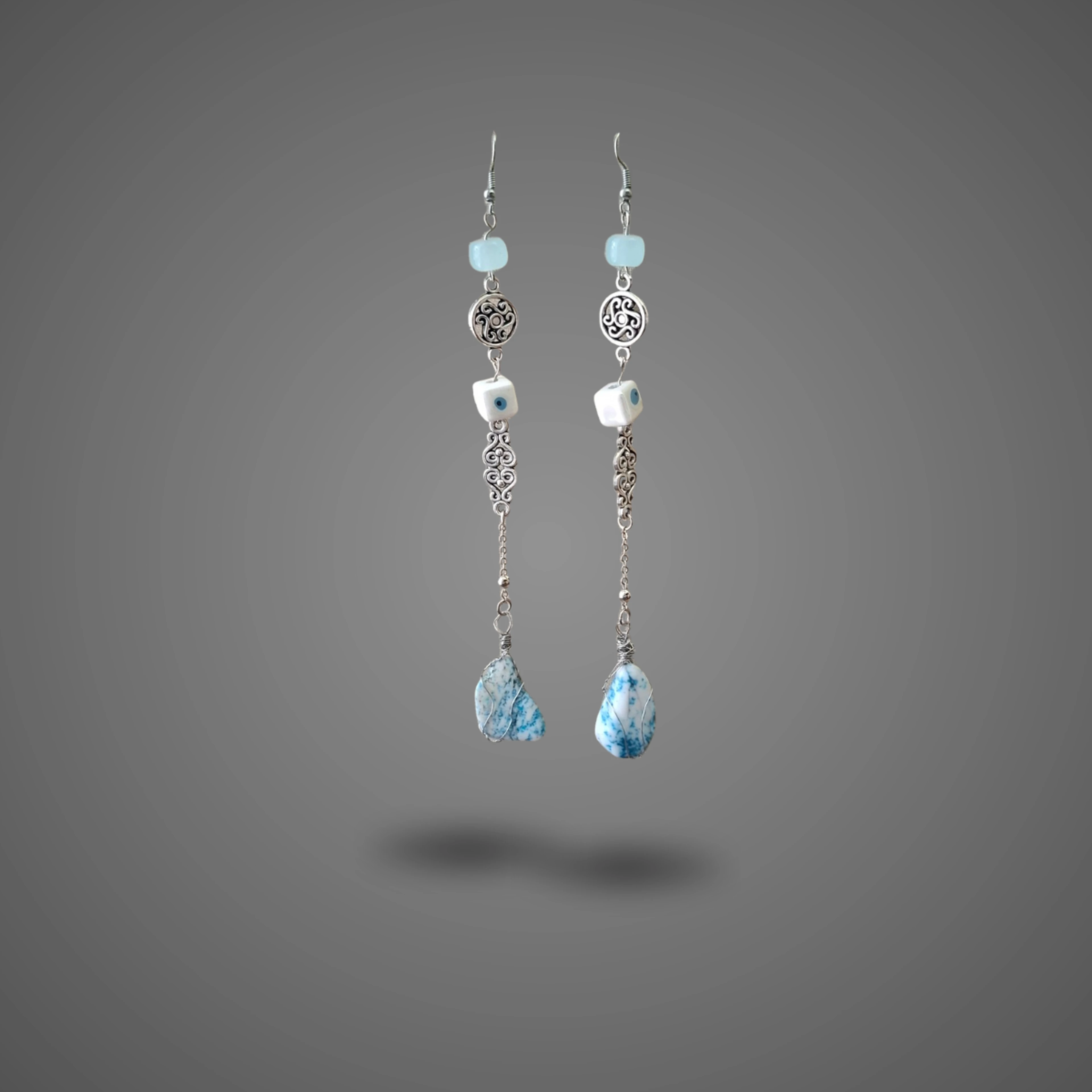 Eclectic Stone - handmade Earrings