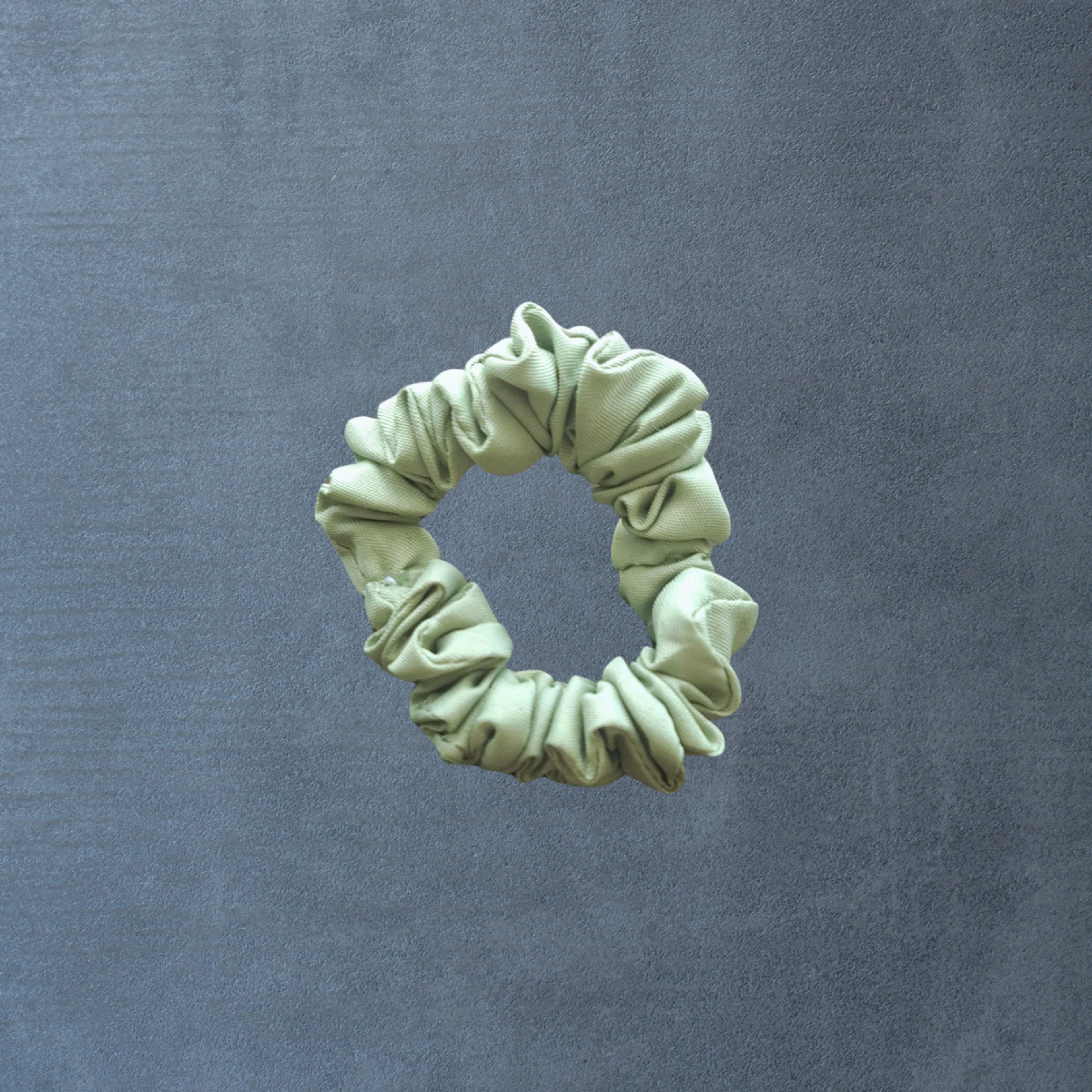 Olive Green Thin Scrunch - handmade Thin Scrunchies
