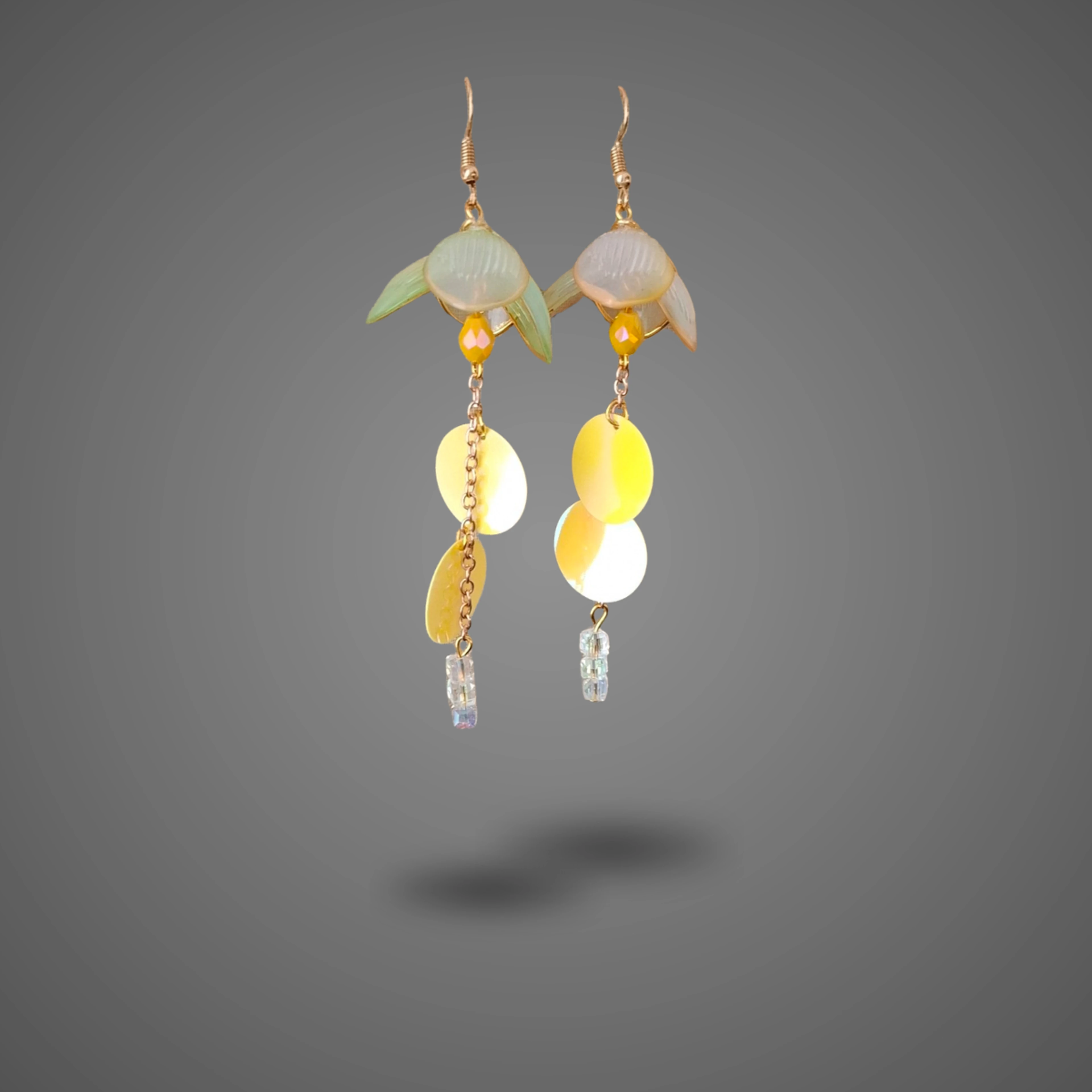 Sunny Side Flower - handmade Earrings