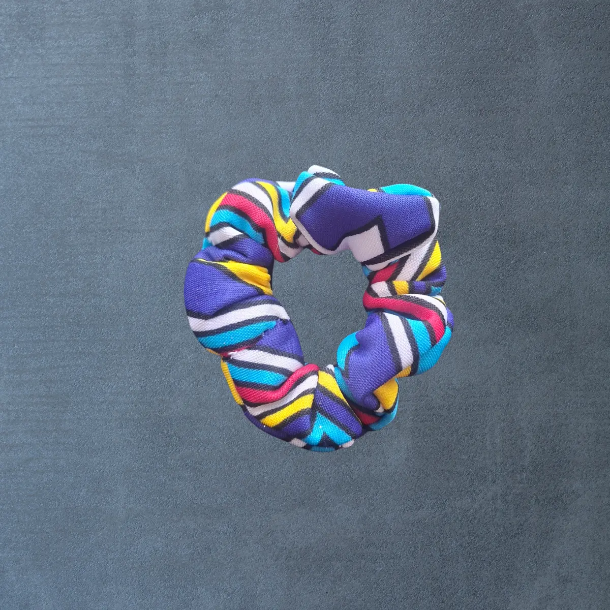 Geometric Thick Scrunchie