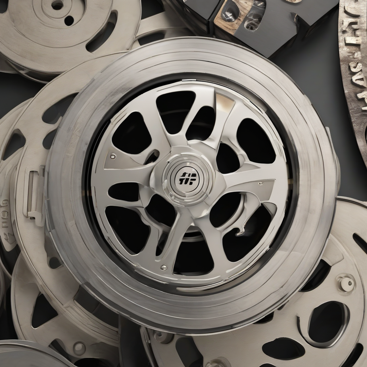 Hombale Films production logo and film reel montage, cinema industry aesthetic, dramatic