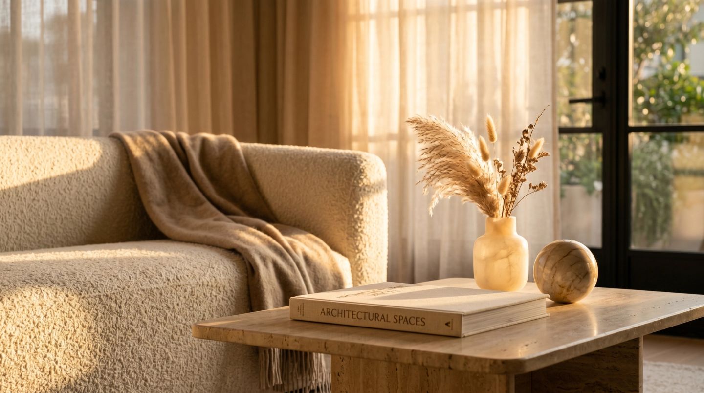 Room-staged Meta ad creative for a home and decor brand