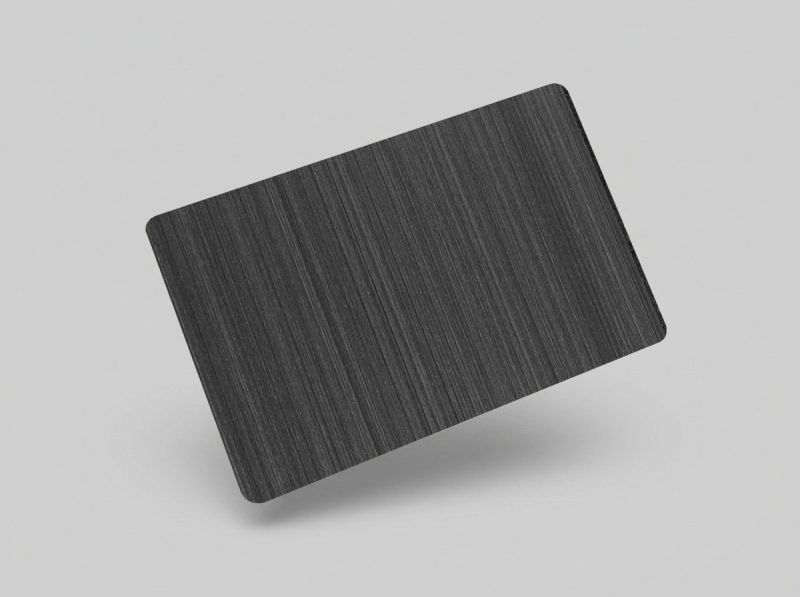 Powłoka PVD z wykończeniem HAIRLINE 1 Black-TiN firmy MirrorINOX