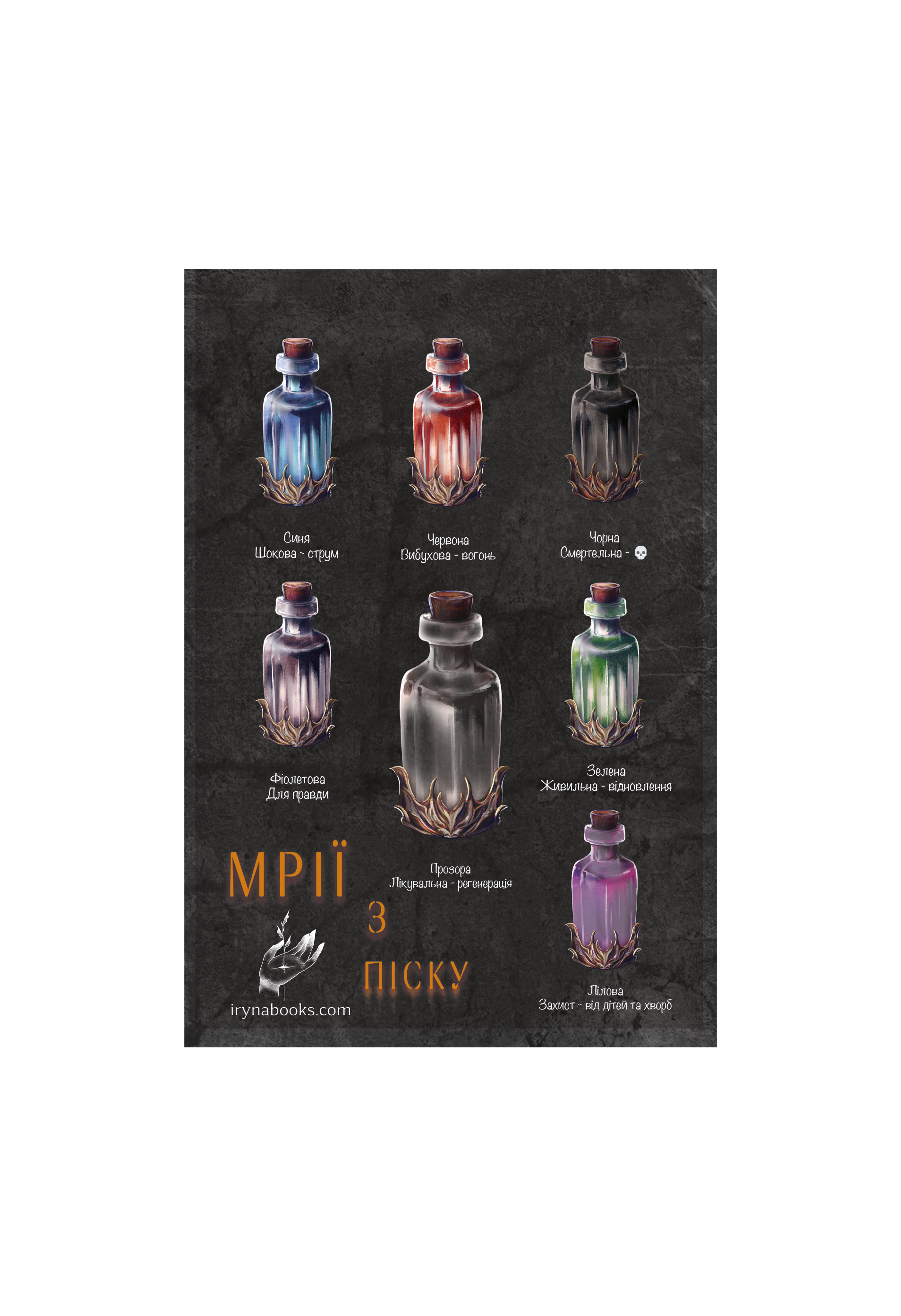 Наліпки, стікери, "Мрії з піску", фентезі