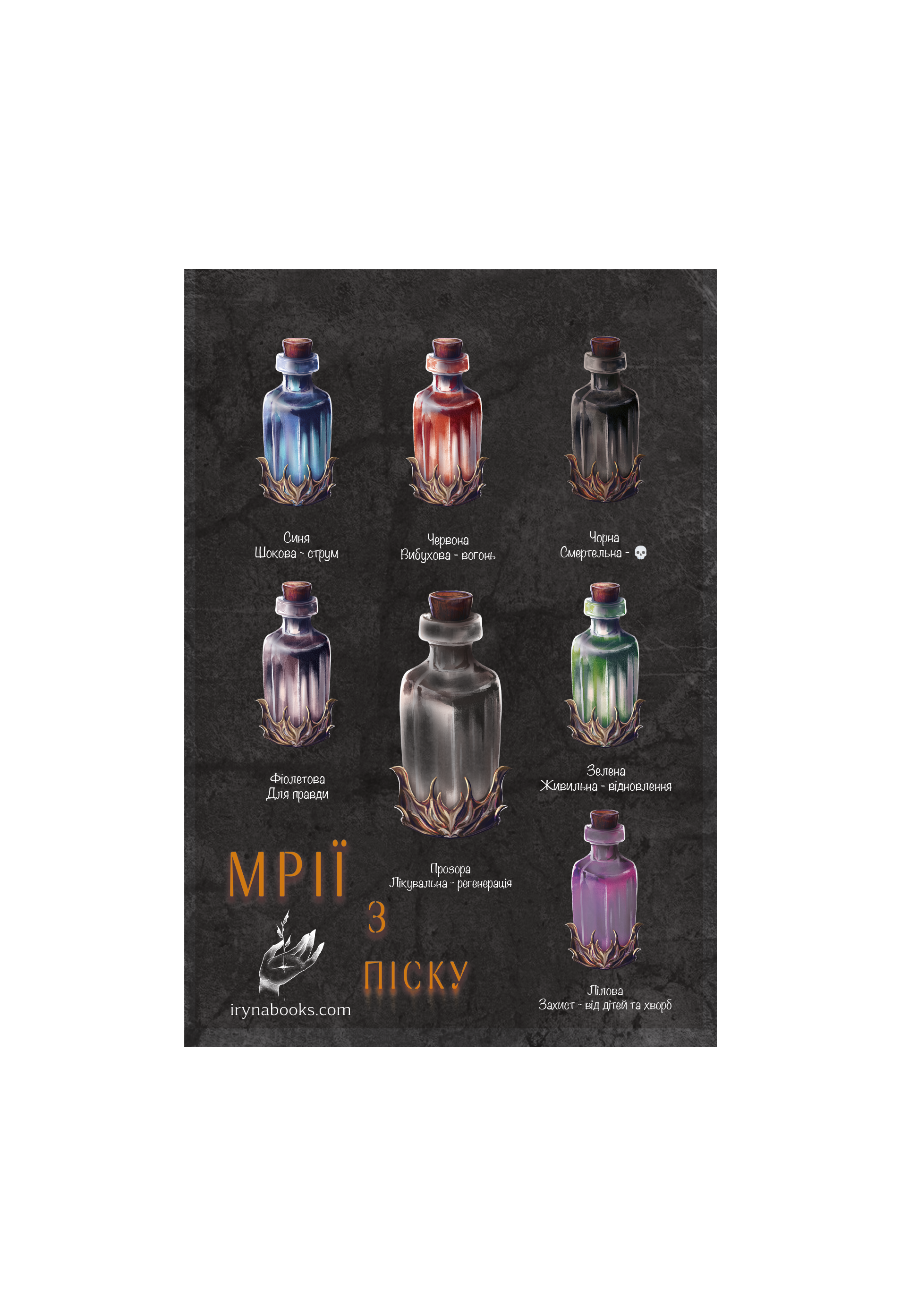 Наліпки, стікери, "Мрії з піску", фентезі