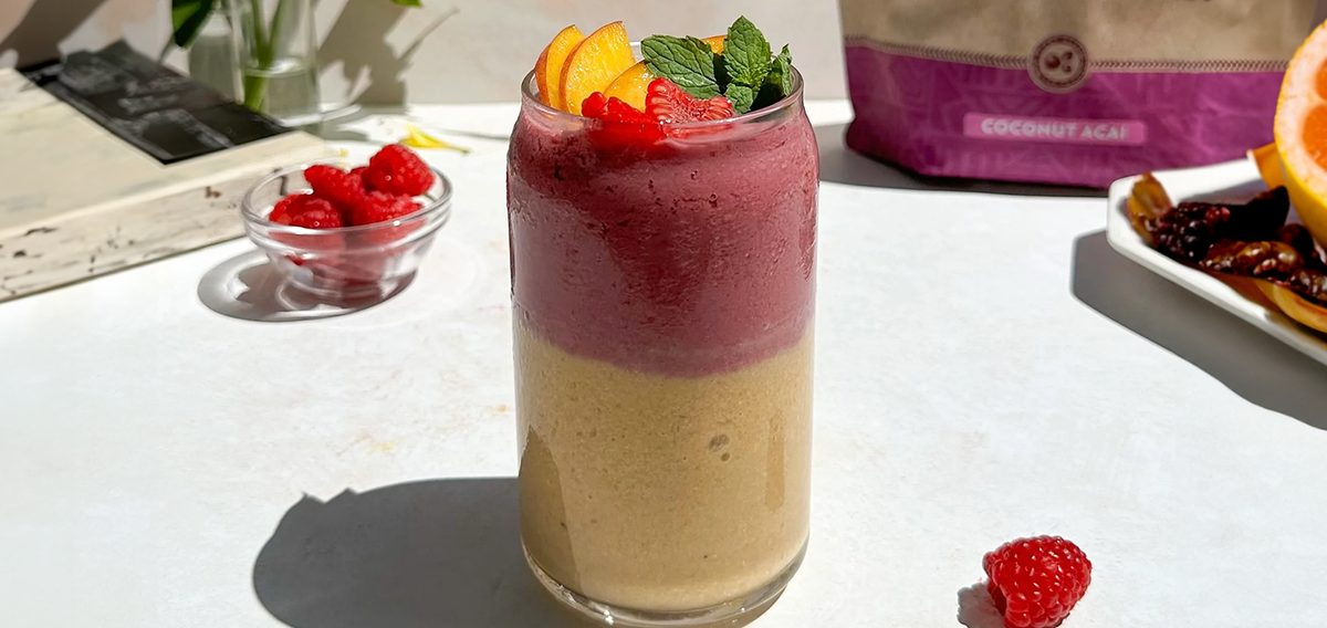 Layered Tropical Protein Smoothie