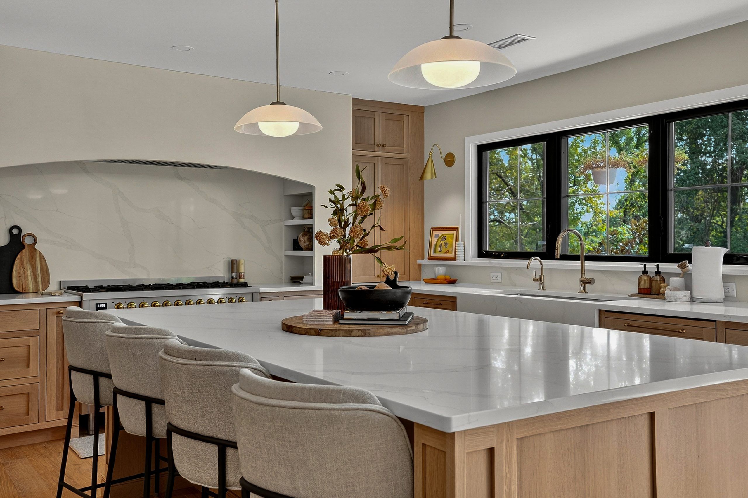 Warm wood kitchen remodel