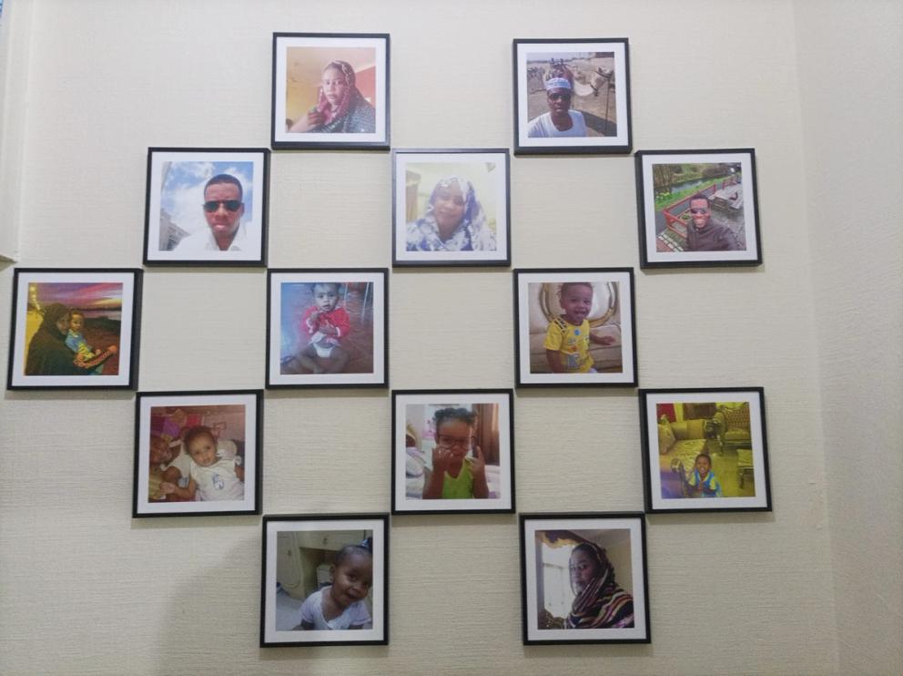  like where I put these frames, opposite my bedroom.  When I wake up and leave my bedroom, they are right  in front of me, my whole family and these beautiful  memories from different times of our life. Ahmed  Abdelhalim