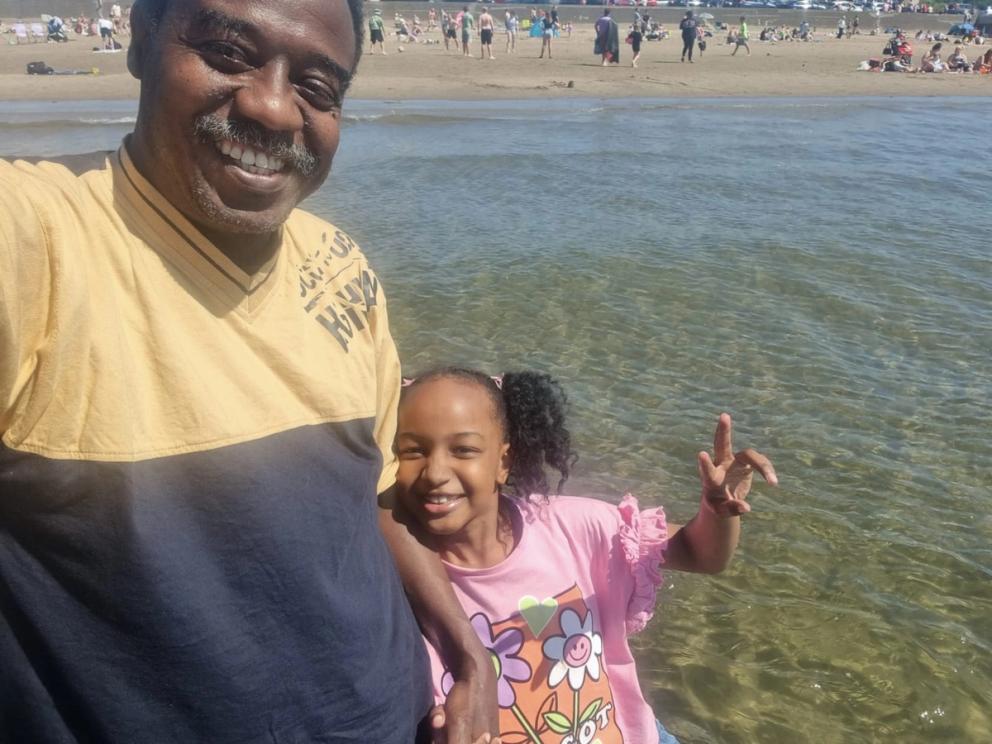 In Sudan, my family lives between two rivers – the  White Nile and the Blue Nile – so, at the beach we feel  at home. Most summers we go to the beach in Sudan,  so going to the beach here gives us a very comfortable  and good feeling. Awab Ahmed