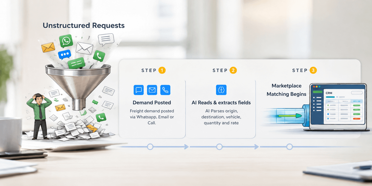 Every Minute Counts: How AI Powers Demand Intake at Freight Tiger Marketplace