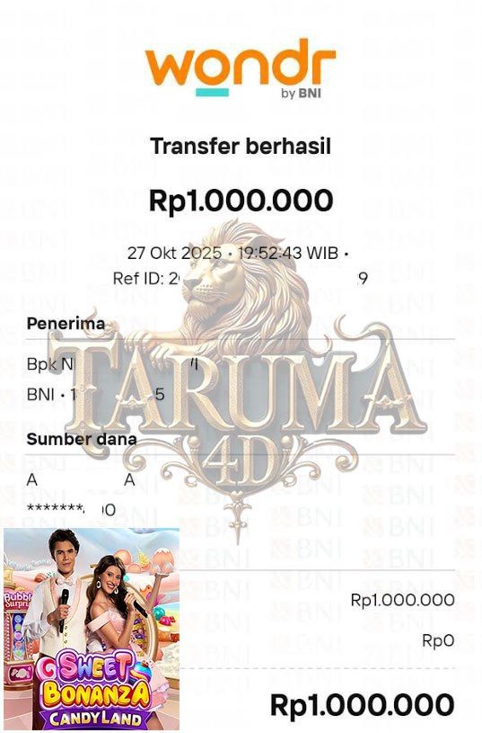 BUKTI JACKPOT TARUMA4D
