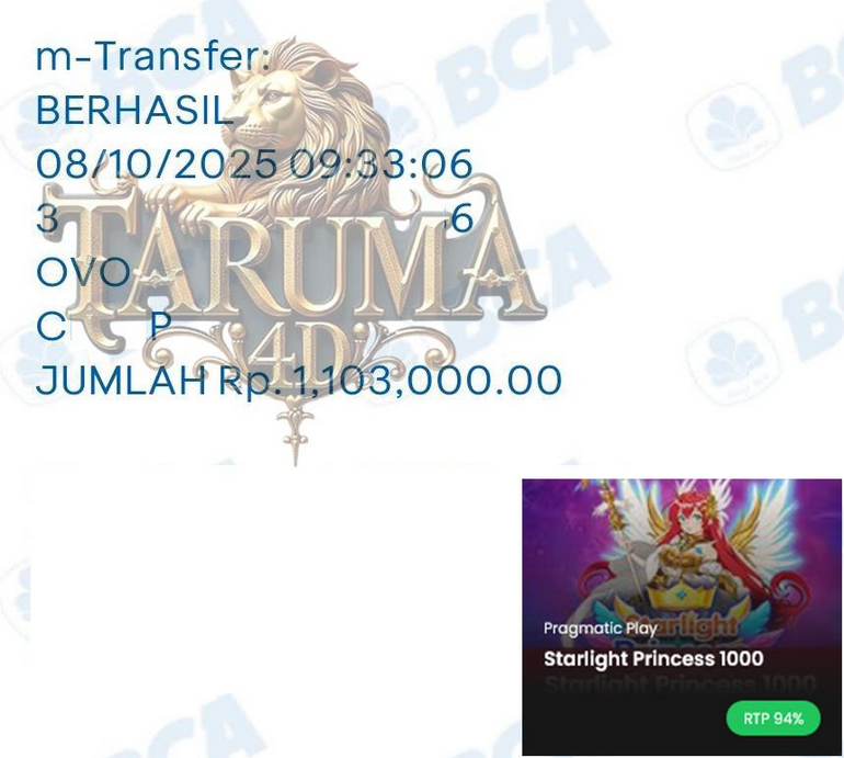 BUKTI JACKPOT TARUMA4D
