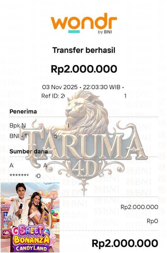 BUKTI JACKPOT TARUMA4D