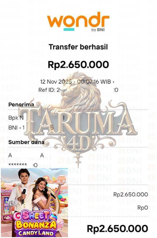 BUKTI JACKPOT TARUMA4D