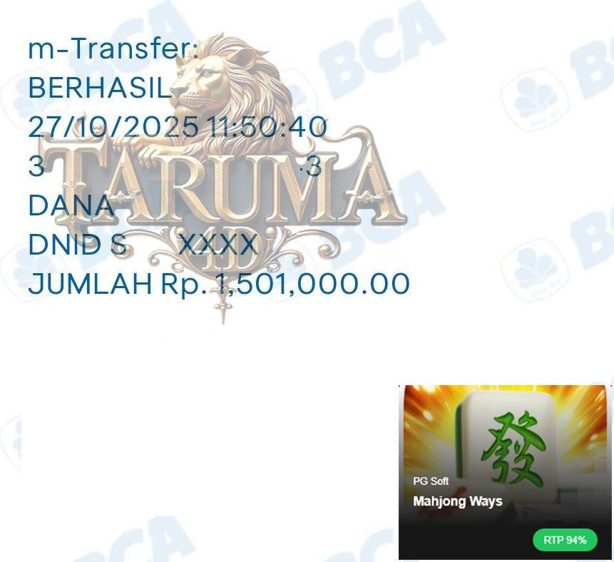 BUKTI JACKPOT TARUMA4D