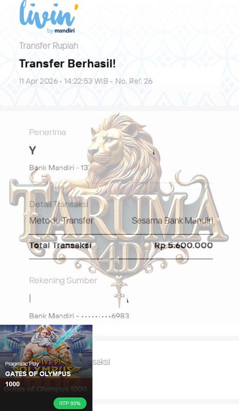 BUKTI JACKPOT TARUMA4D