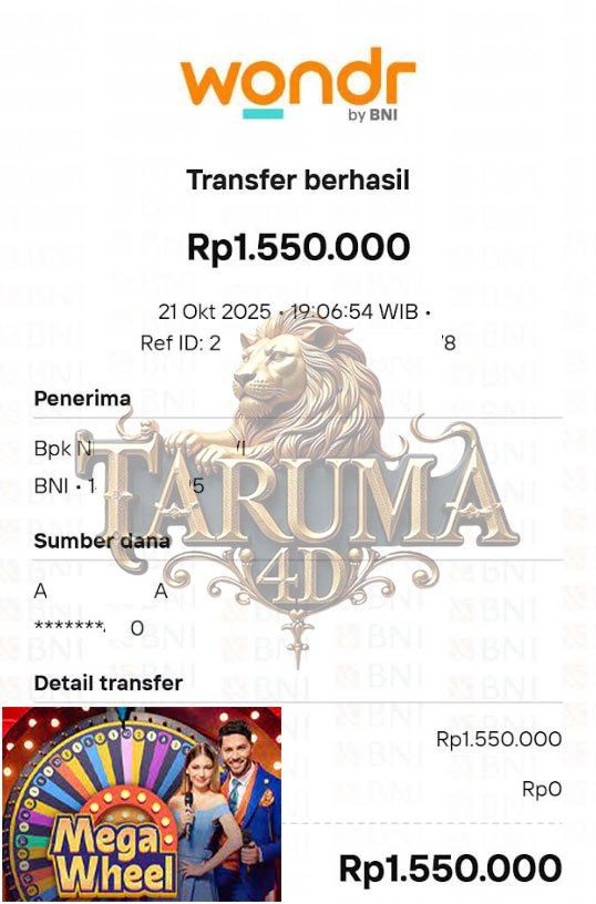 BUKTI JACKPOT TARUMA4D