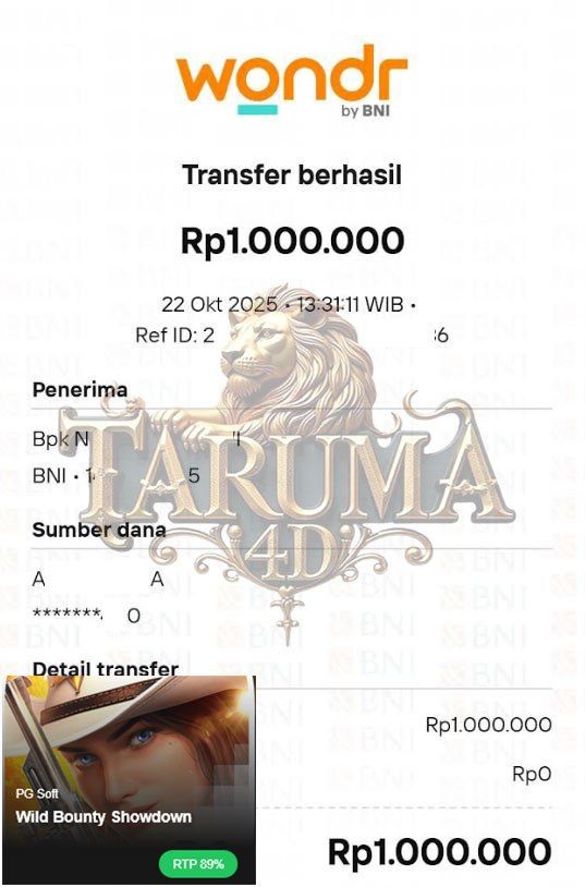 BUKTI JACKPOT TARUMA4D