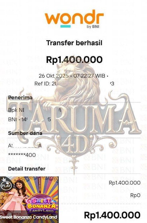 BUKTI JACKPOT TARUMA4D