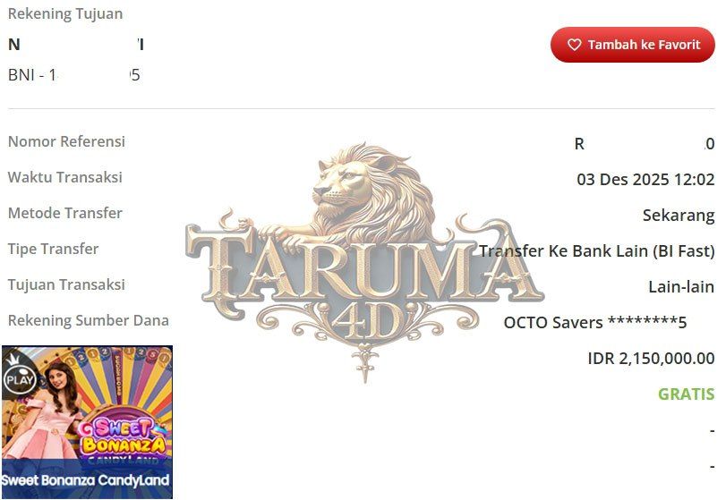BUKTI JACKPOT TARUMA4D