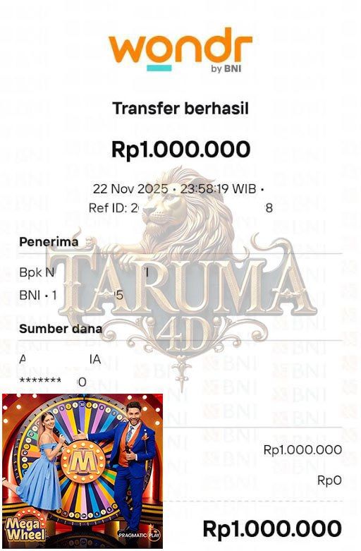 BUKTI JACKPOT TARUMA4D