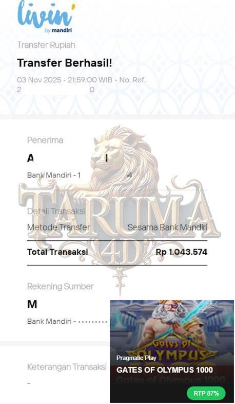 BUKTI JACKPOT TARUMA4D