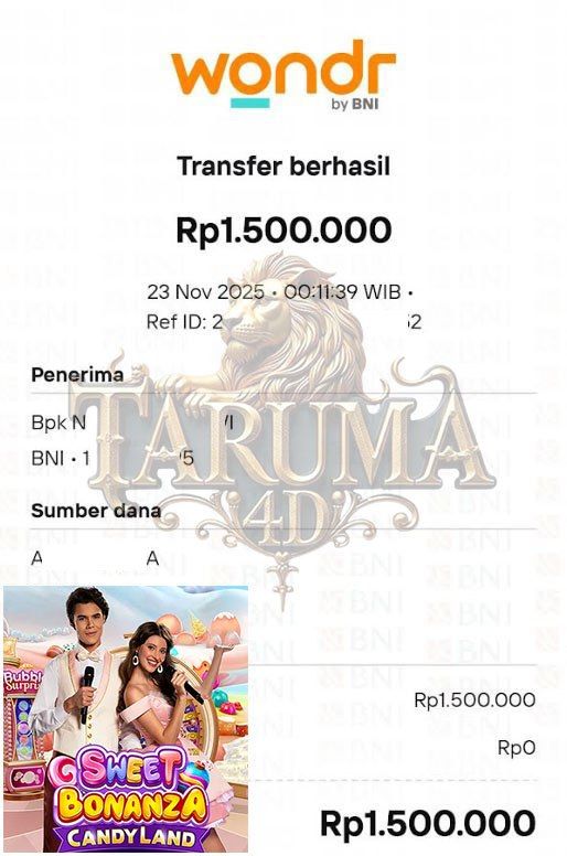 BUKTI JACKPOT TARUMA4D