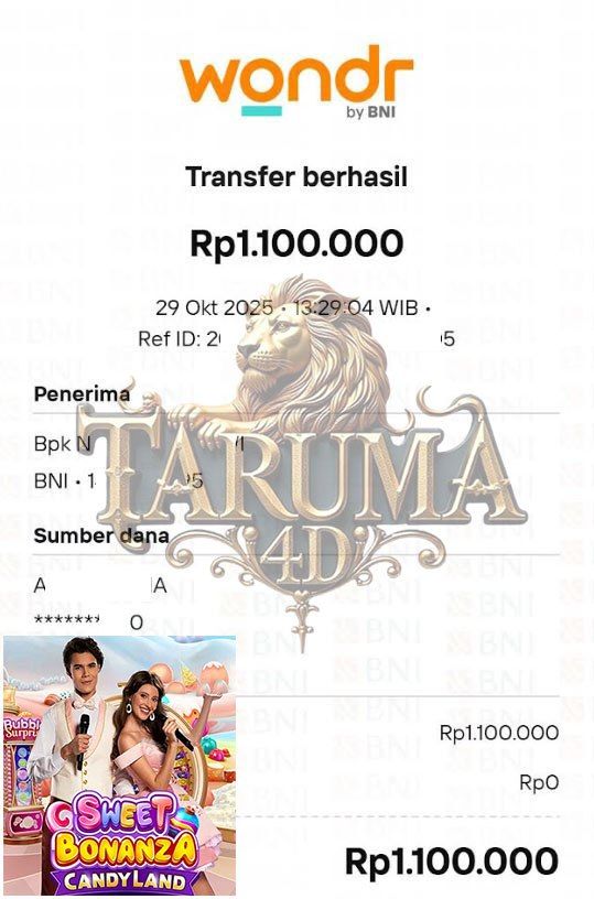 BUKTI JACKPOT TARUMA4D