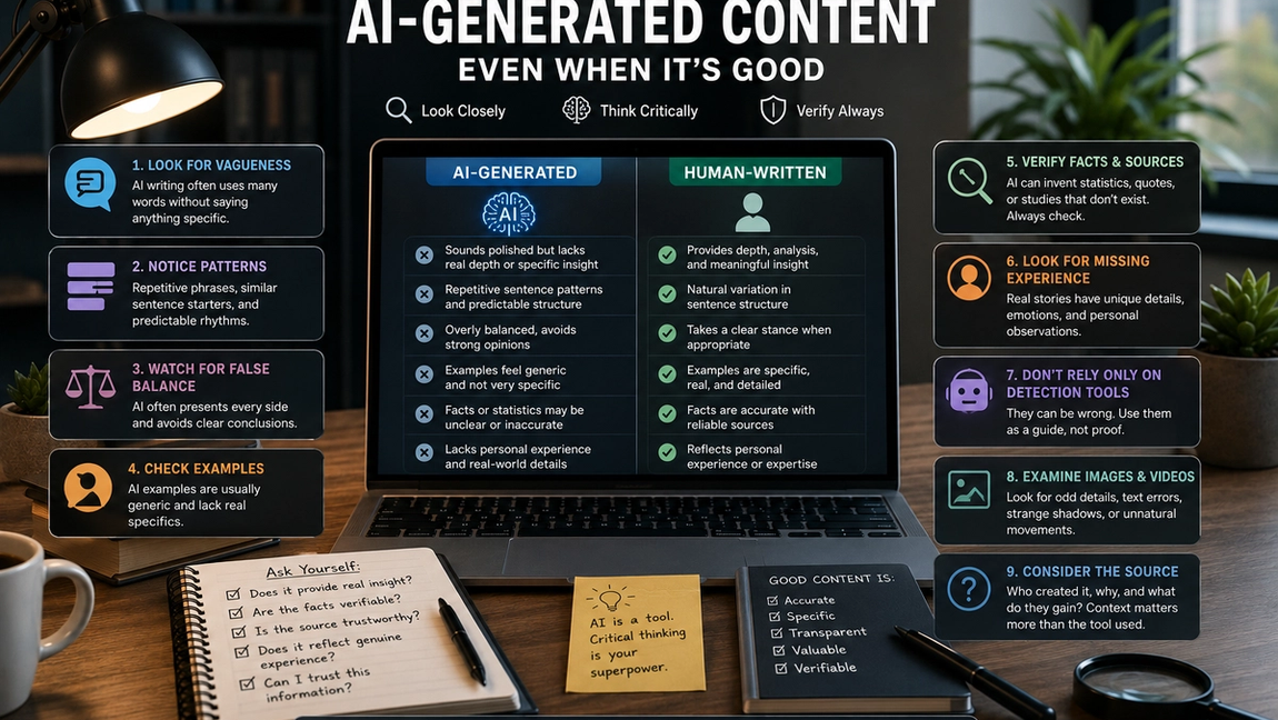 How to Spot AI-Generated Content Even When It’s Good