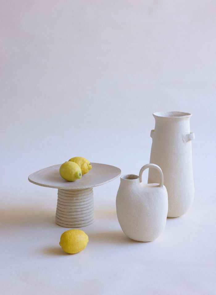 talaia coil foot platter jorceramics