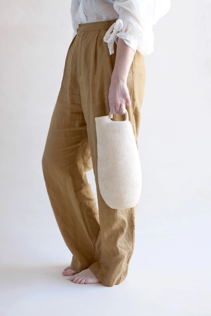 nude tall bottle white jorceramics