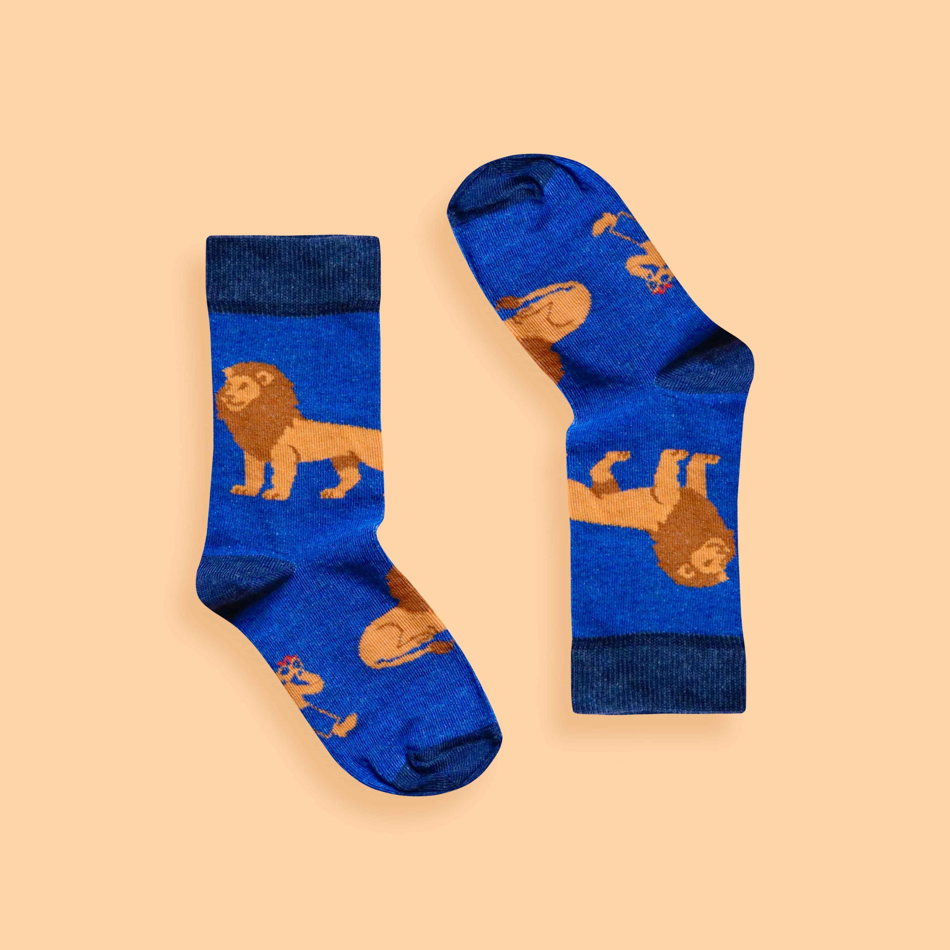 Kids' Lion Socks — view 4