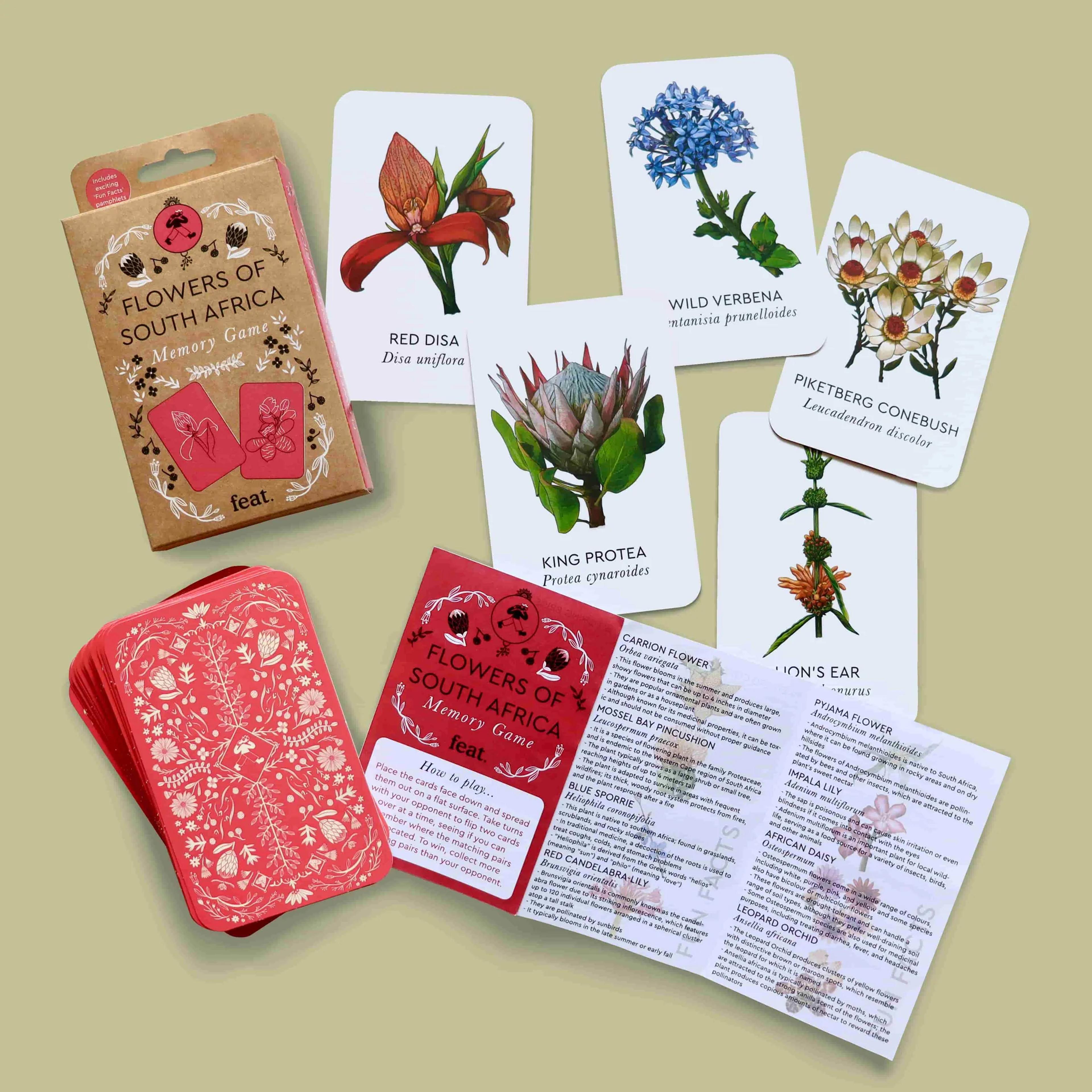Feat - Flowers of South Africa Memory Game