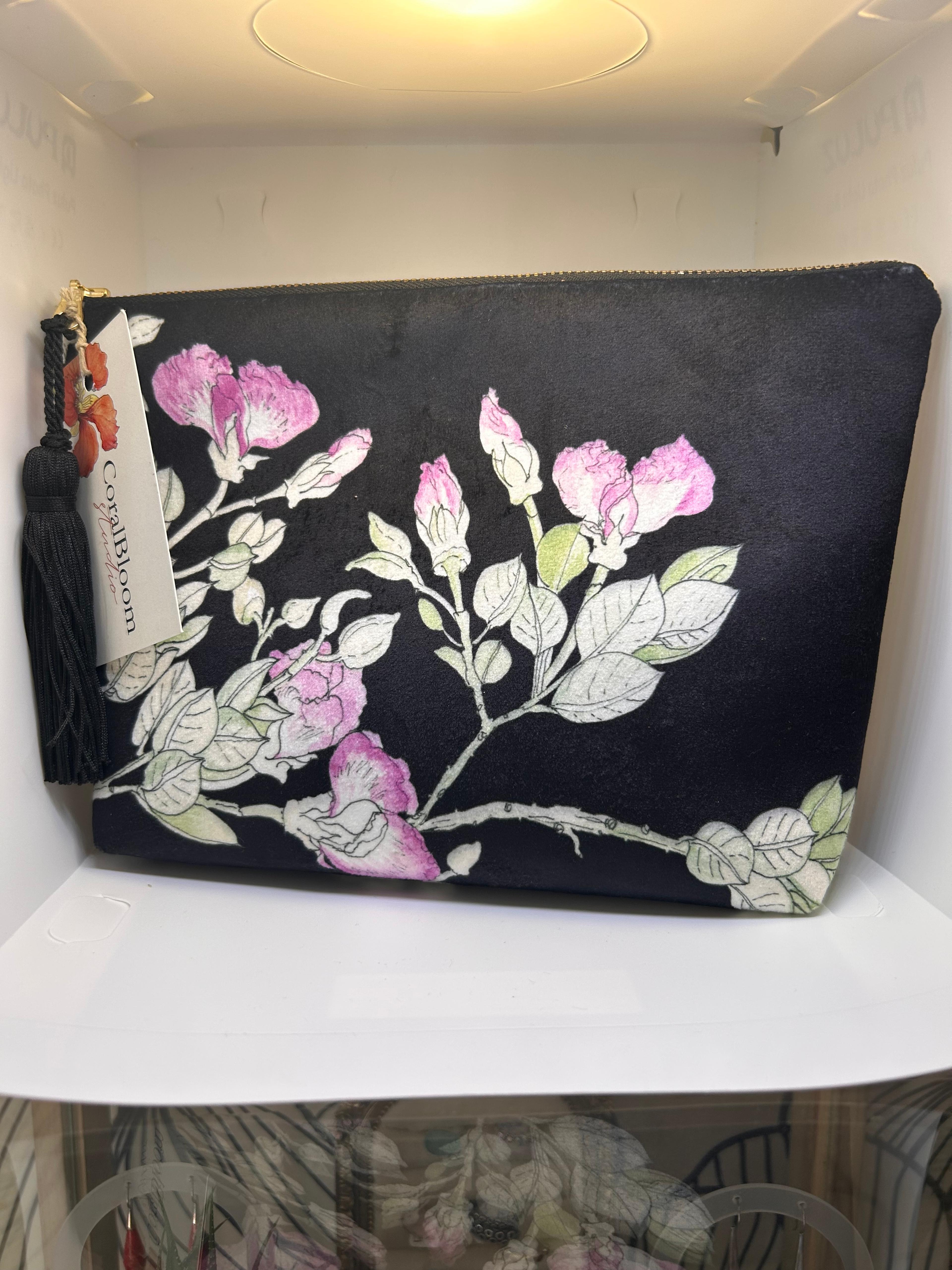 Clutch Bag with Tassel - Velvet Sweetpea