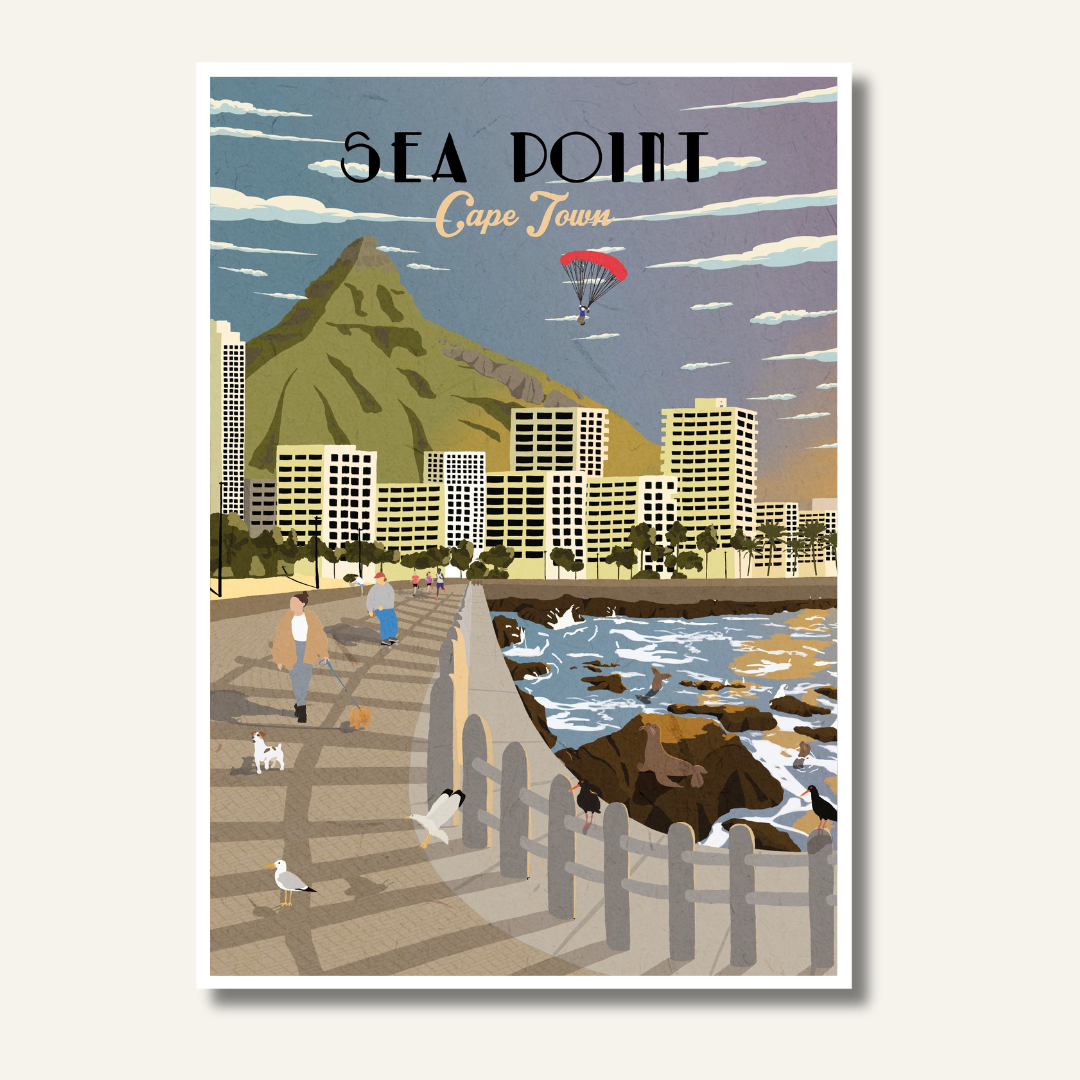 Sea Point Travel Poster — view 1