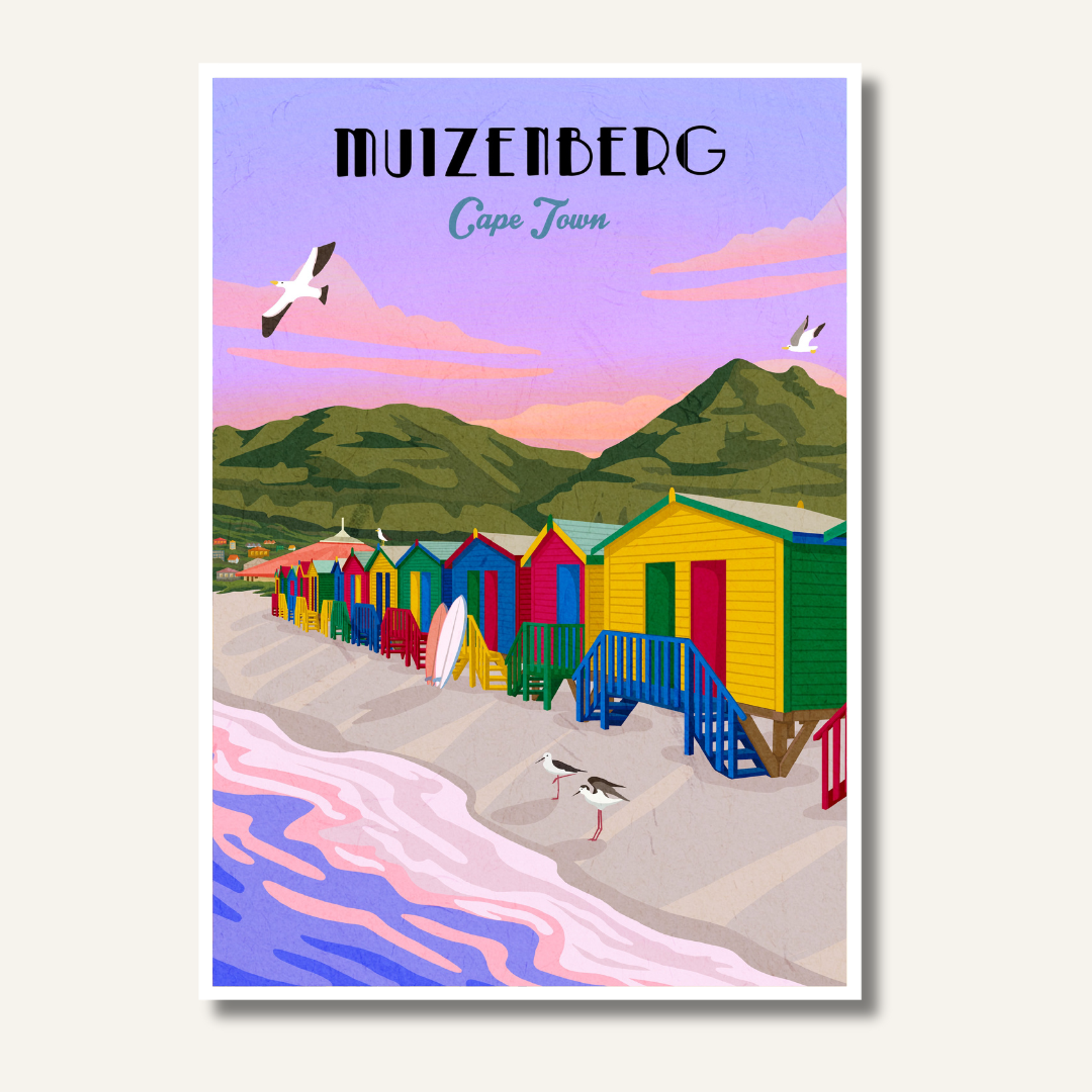 Muizenberg Travel Poster — view 1