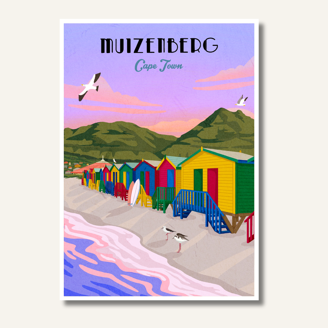 Muizenberg Travel Poster — view 1