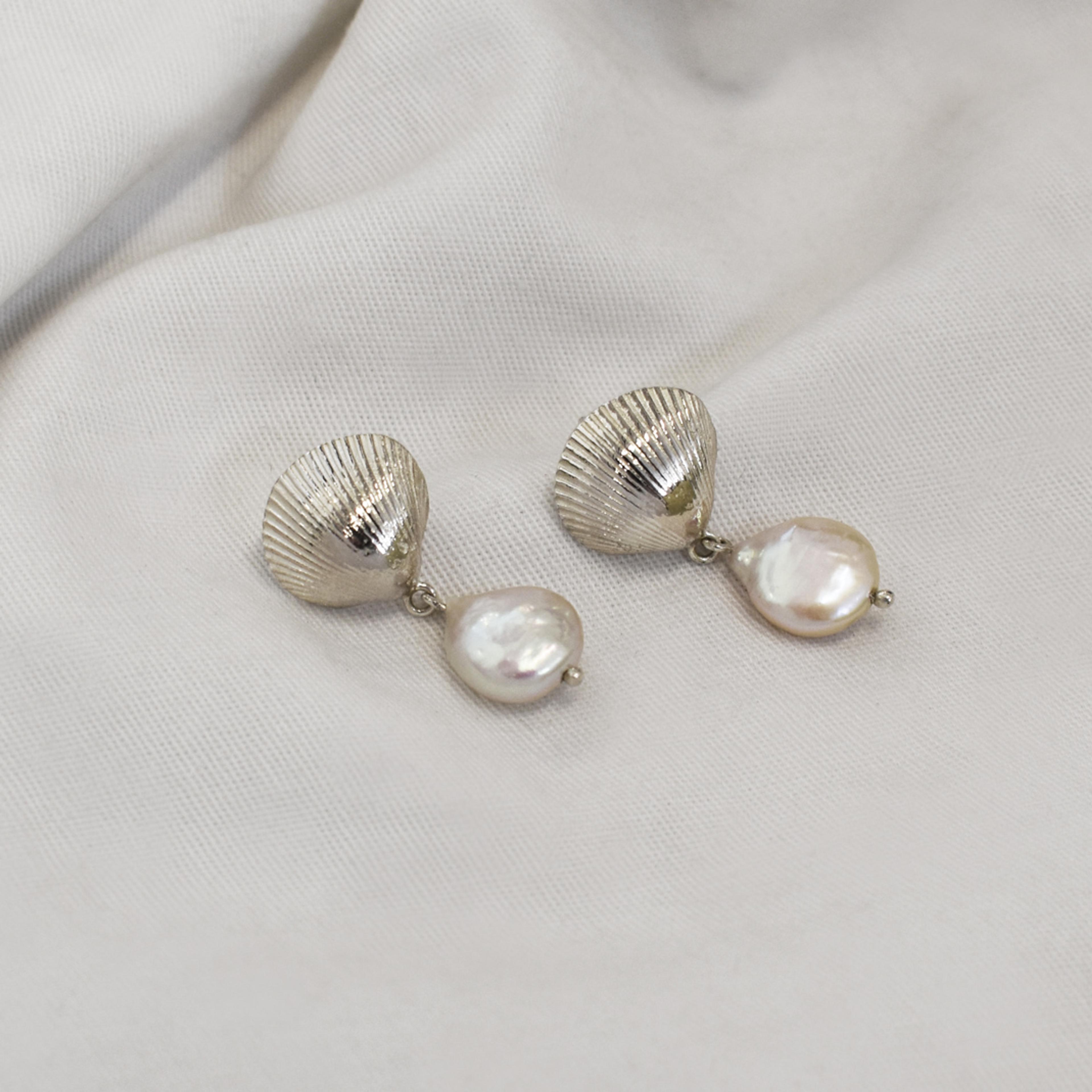 Calico Pearl Studs