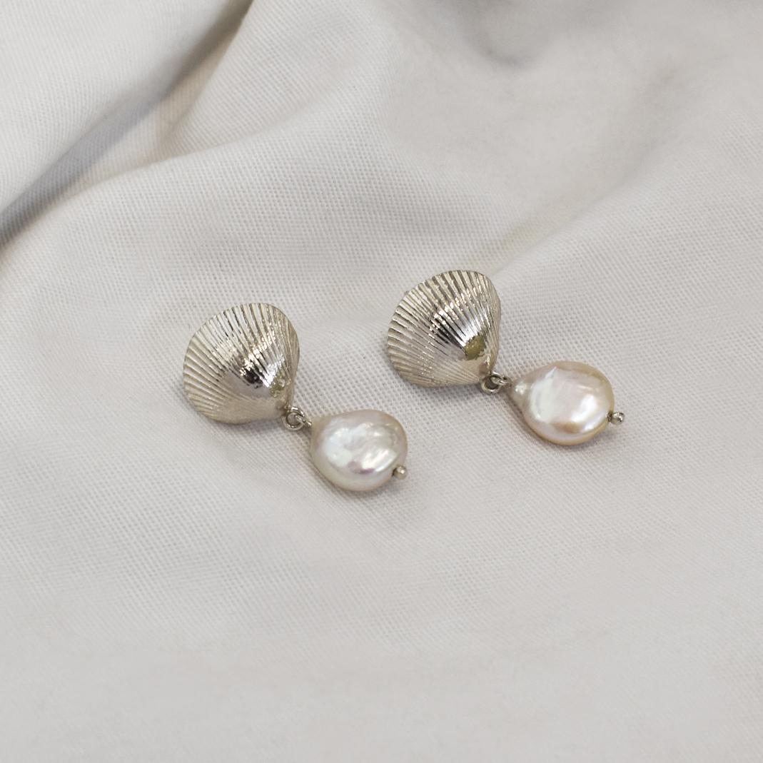 Calico Pearl Studs