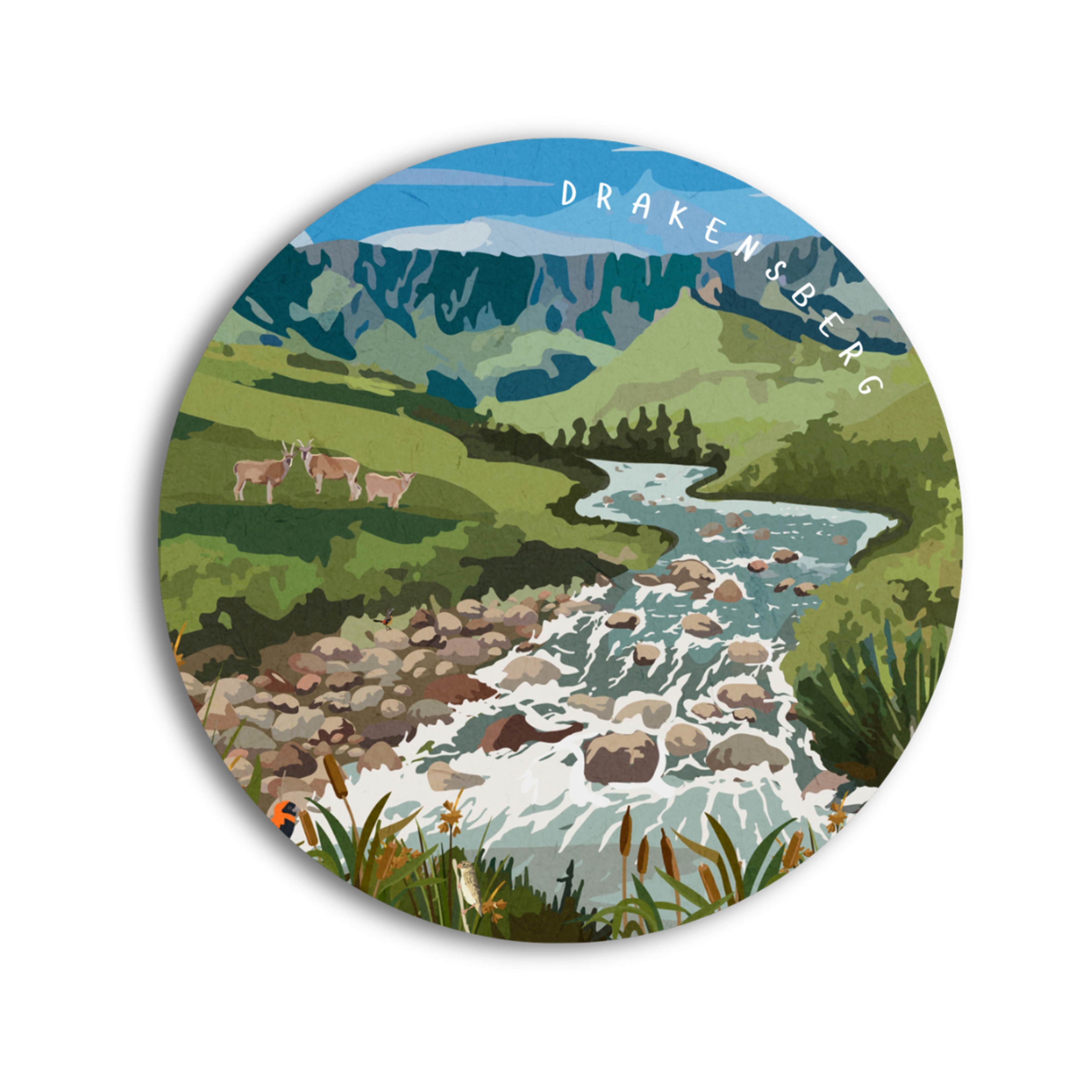 Drakensberg Travel Poster — view 3