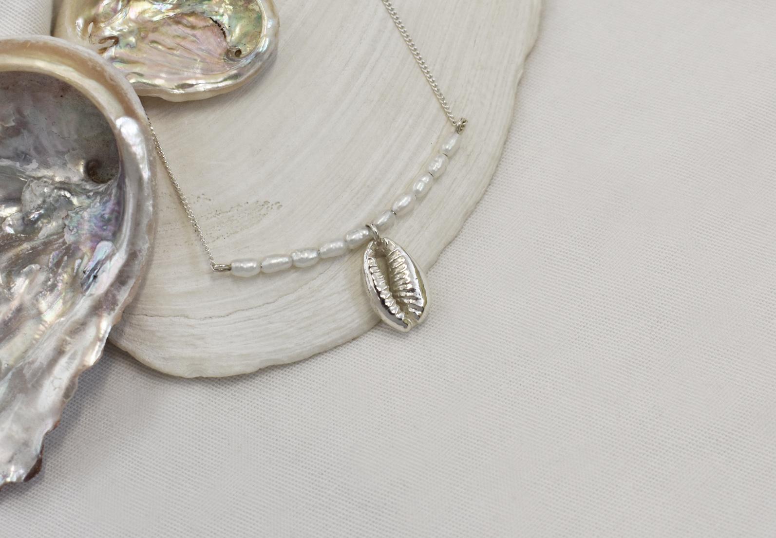 Kinkel Jewelry - Cowrie Pearl Necklace — view 5